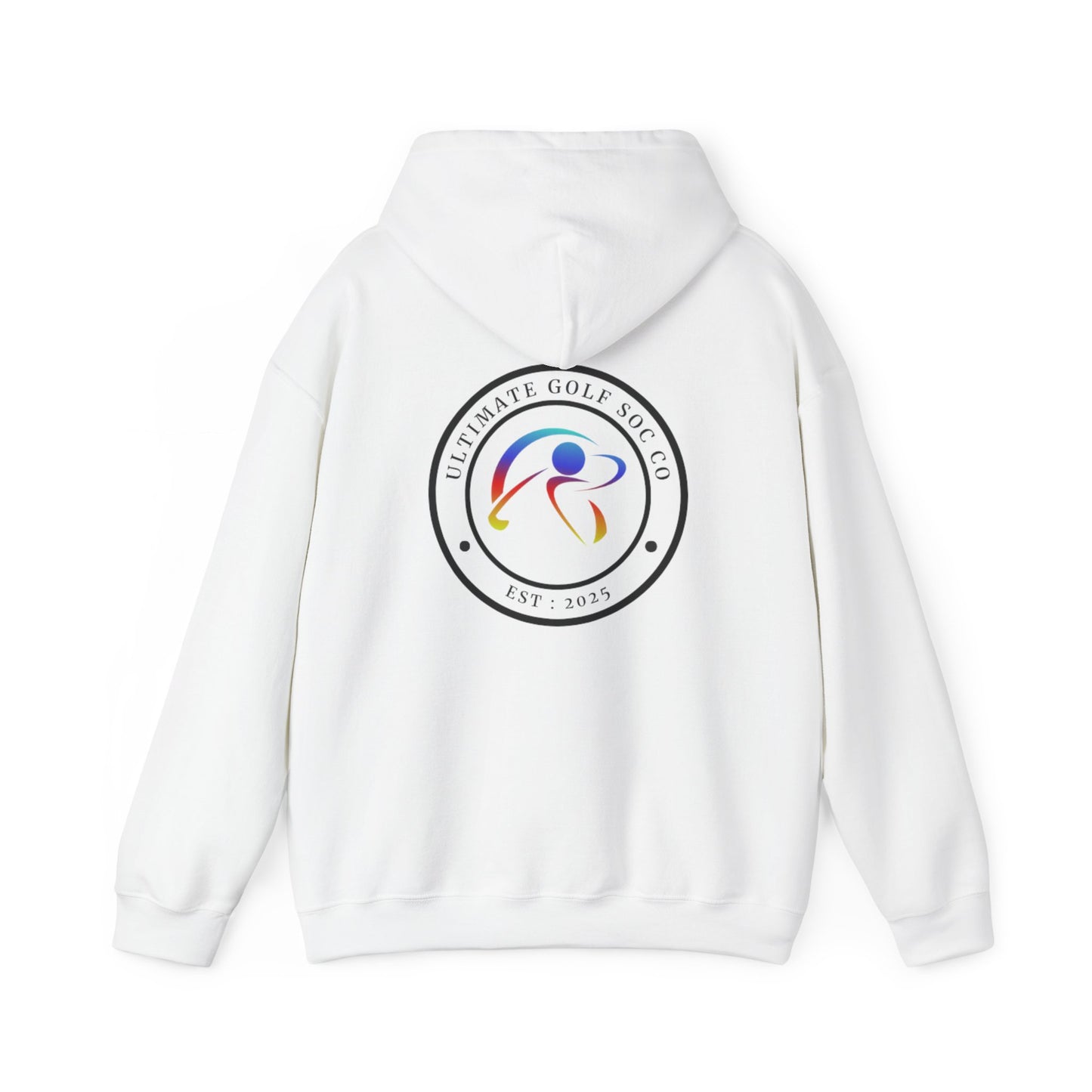 PREMIUM HEAVY UGS CO CREST HOODIE WHITE/COLOUR
