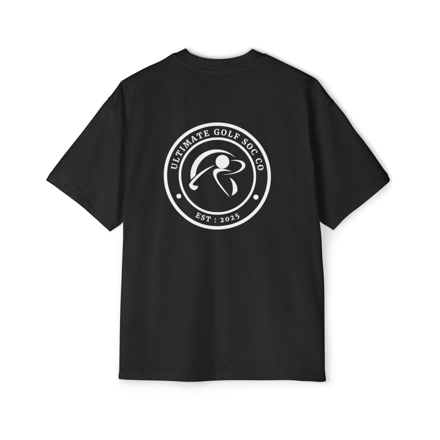 PREMIUM HEAVY OVERSIZED UGS CO CREST TEE BLACK