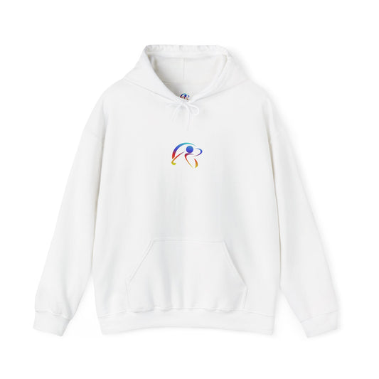 PREMIUM HEAVY UGS CO CREST HOODIE WHITE/COLOUR
