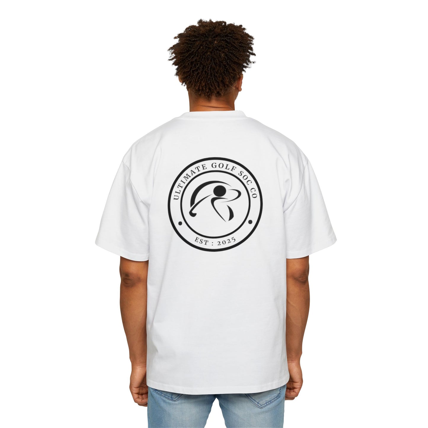 PREMIUM HEAVY OVERSIZED UGS CO CREST TEE WHITE