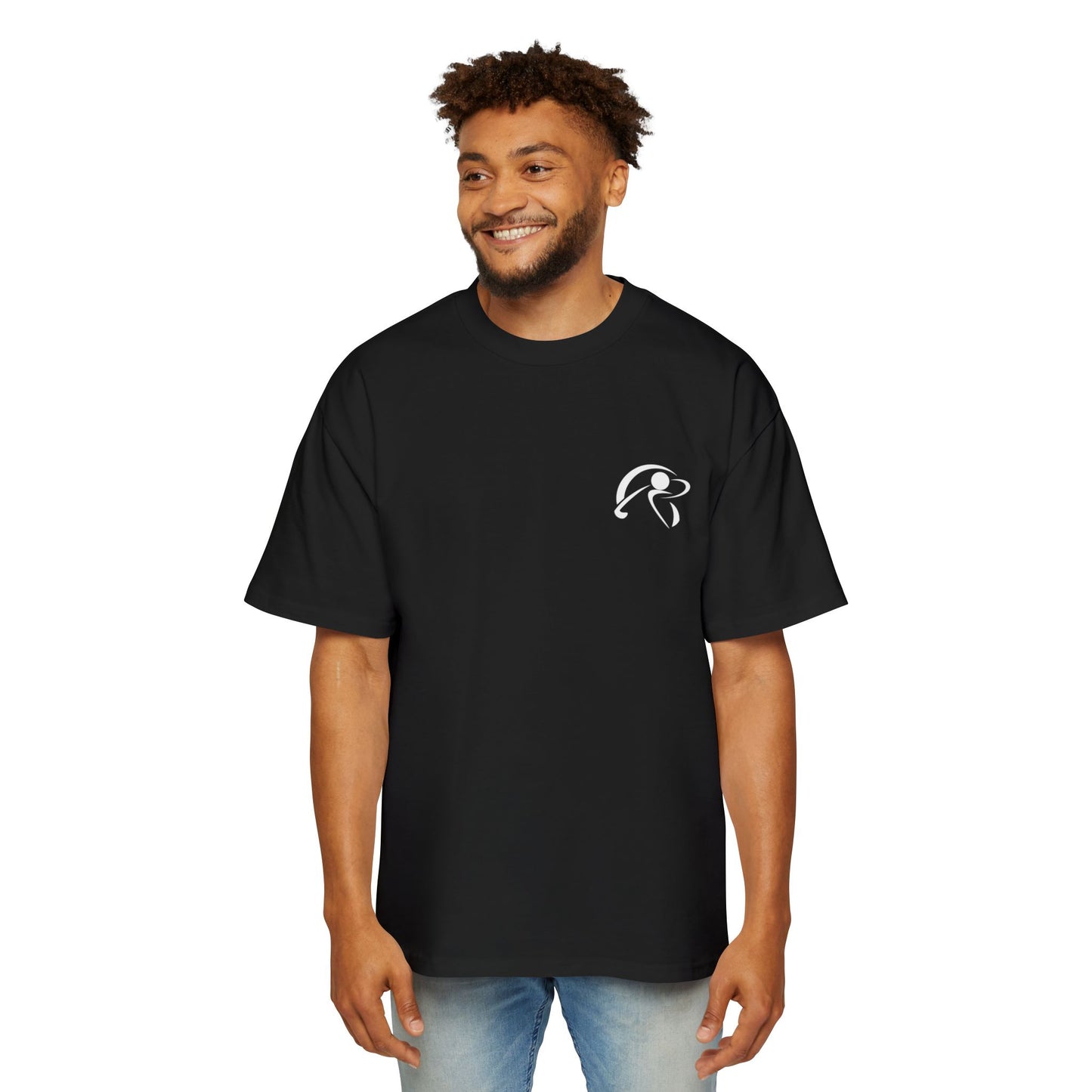 PREMIUM HEAVY OVERSIZED UGS CO CREST TEE BLACK