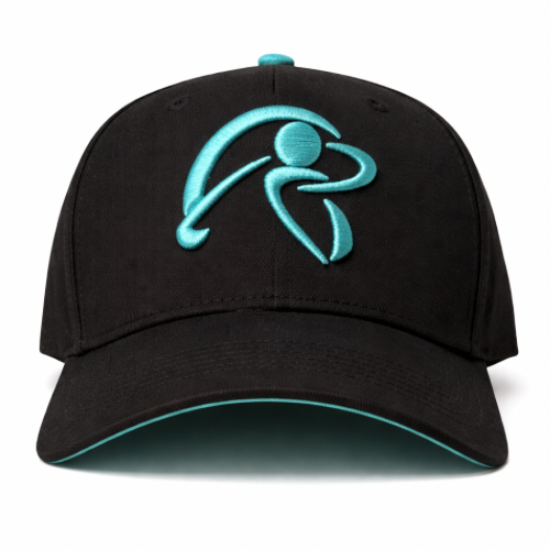Tools Down Tee's Up Black/Teal Cap